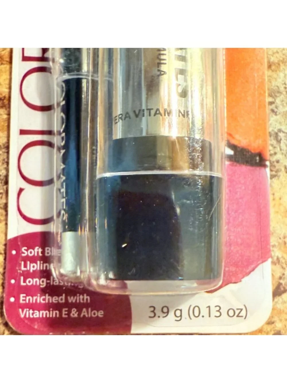 Colormates Lipstick Lipliner Pencil Set Ginger Spice Paraben Free Vitamin E Aloe
